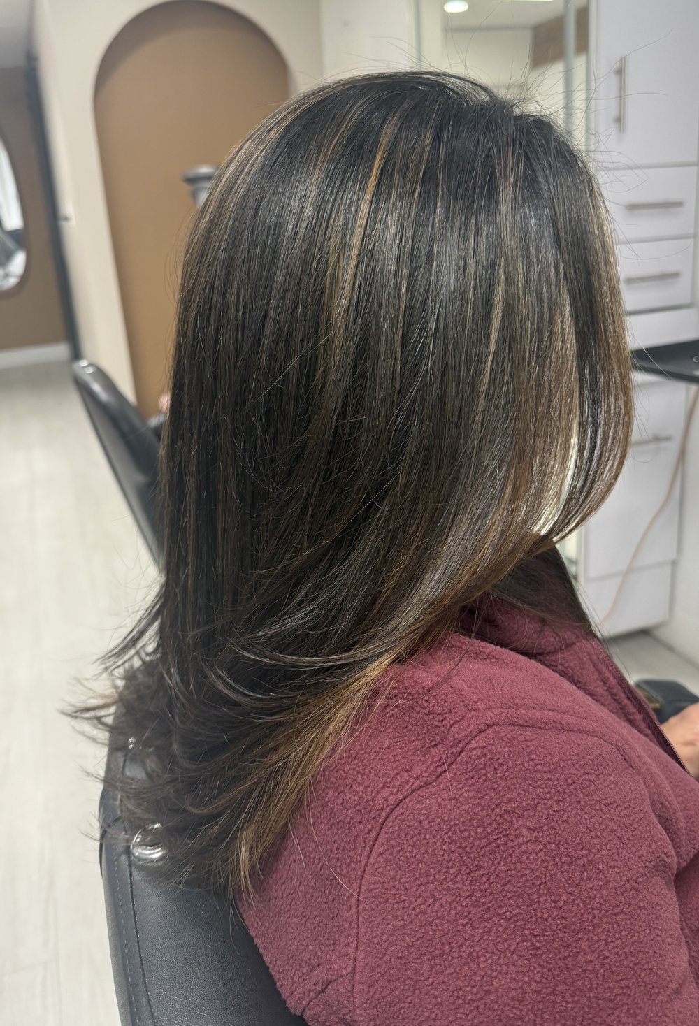 Brown caramel highlights — Lush Atelier Beauty Salon