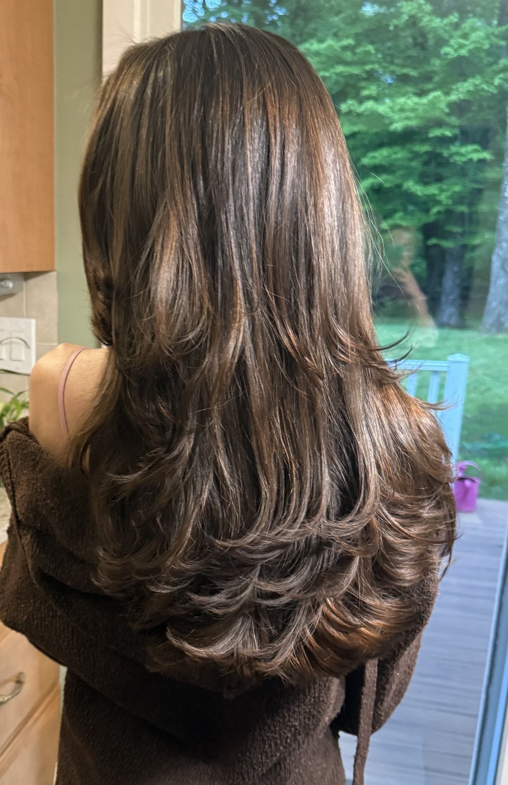 Chestnut flipped blowout — Lush Atelier Beauty Salon