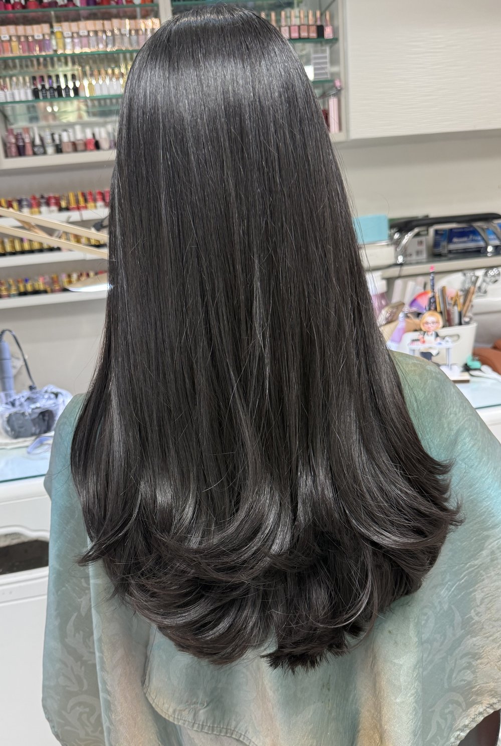 Espresso layered blowout — Lush Atelier Beauty Salon