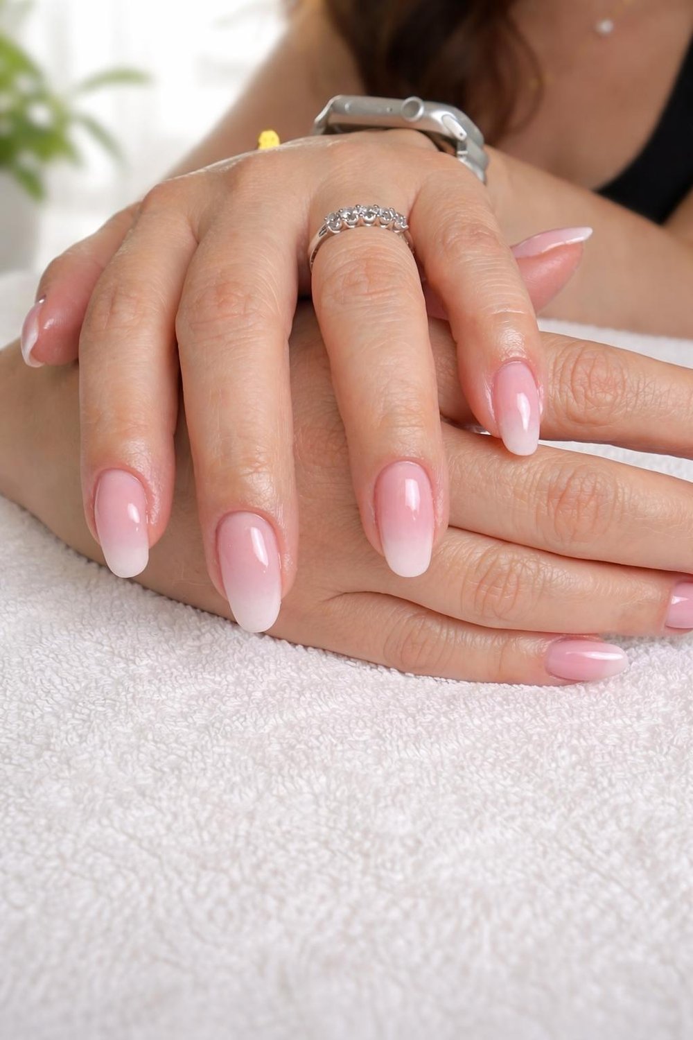 Pink ombre almond — Lush Atelier Beauty Salon